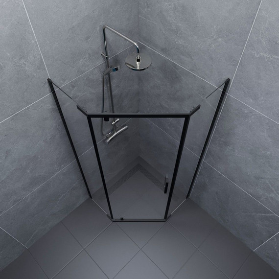 Душевое ограждение Triton Дека 90x90 см, чёрный/прозрачное - фото 3