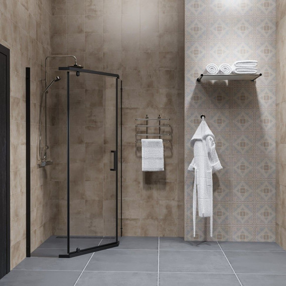 Душевое ограждение Triton Дека 90x90 см, чёрный/прозрачное - фото 5