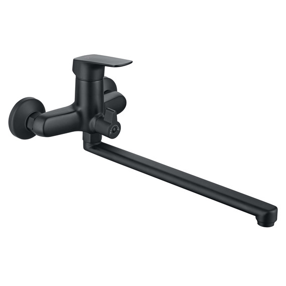 Смеситель для ванны Aquatek Вега AQ1042MB, чёрный матовый, Цвет производителя: чёрный матовый - фото 