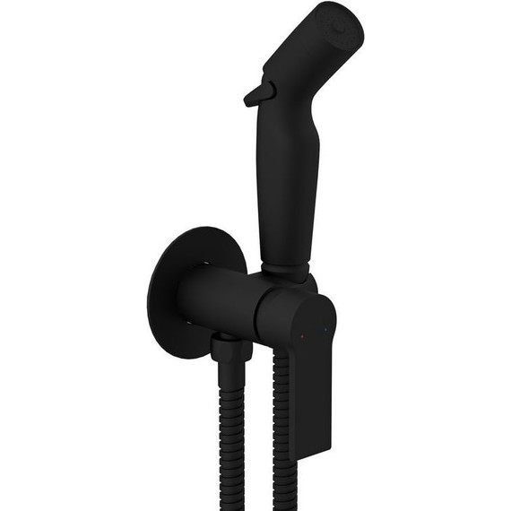 Набор для гигиенического душа Cersanit Brasko A64103, чёрный матовый - фото 