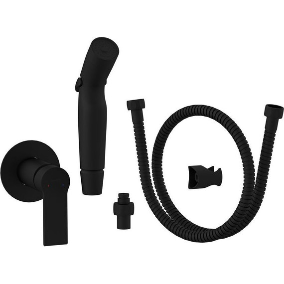 Набор для гигиенического душа Cersanit Brasko A64103, чёрный матовый - фото 4