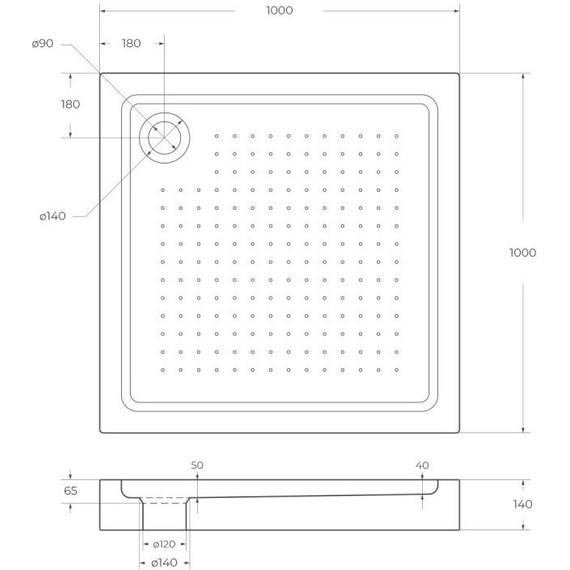 Поддон акриловый BelBagno 100х100 см TRAY-BB-A-100-15-W - фото 6