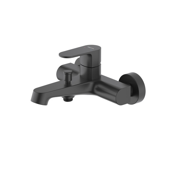 Смеситель для ванны Aquatek Оберон AQ1240MB, чёрный матовый, Цвет производителя: чёрный матовый - фото 