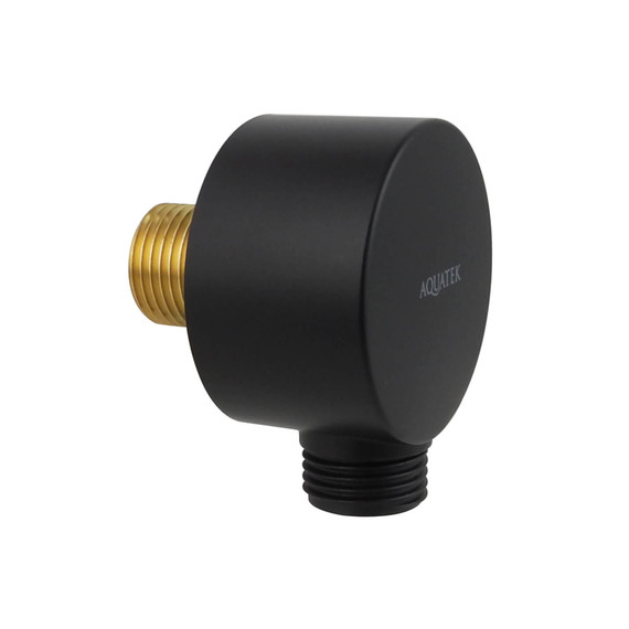 Шланговое подсоединение Aquatek  AQ2454MB, чёрный матовый - фото 