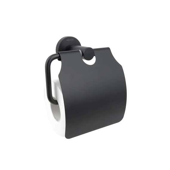 Держатель для туалетной бумаги Aquatek Вега AQ4009MB, цвет чёрный матовый - фото 
