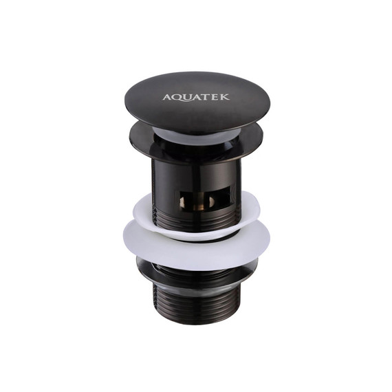 Донный клапан Aquatek  AQ6001MB, чёрный матовый - фото 