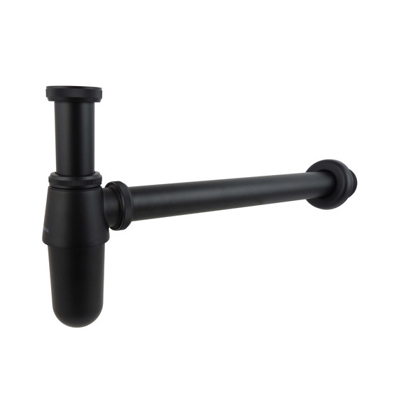 Сифон для умывальника Aquatek  AQ6011MB, чёрный матовый - фото 