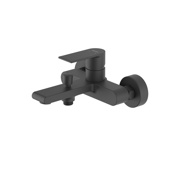 Смеситель для ванны Aquatek Лира AQ1440MB, чёрный матовый, Цвет производителя: чёрный матовый - фото 