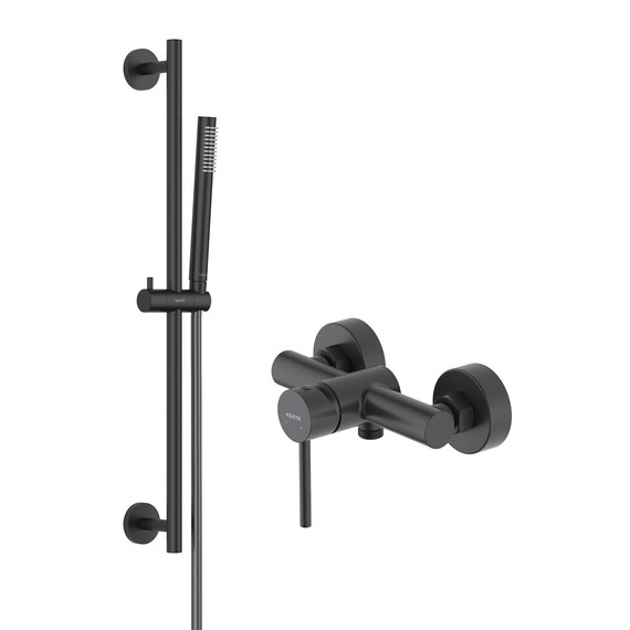 Смеситель для душа Aquatek Европа AQ1332MB, чёрный матовый, Цвет производителя: чёрный матовый - фото 