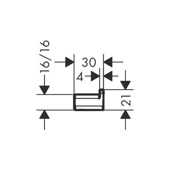 Крючок Hansgrohe AddStoris 41742000 - фото 2