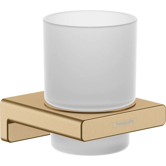 Стакан для зубных щеток Hansgrohe AddStoris 41749140, шлифованная бронза - фото 