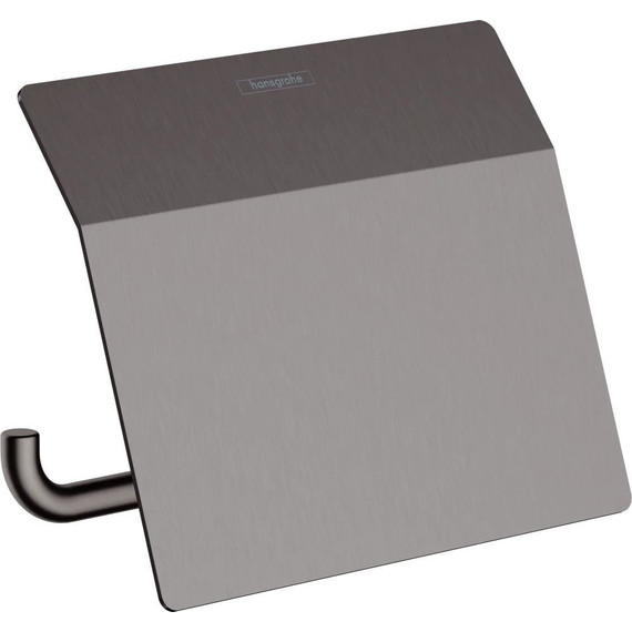 Держатель для туалетной бумаги Hansgrohe AddStoris 41753340, шлифованный чёрный хром - фото 