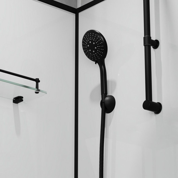 Душевая кабина Niagara Standart 100x100 см R ST100/15QR/KL/BKT, чёрный/прозрачное - фото 6