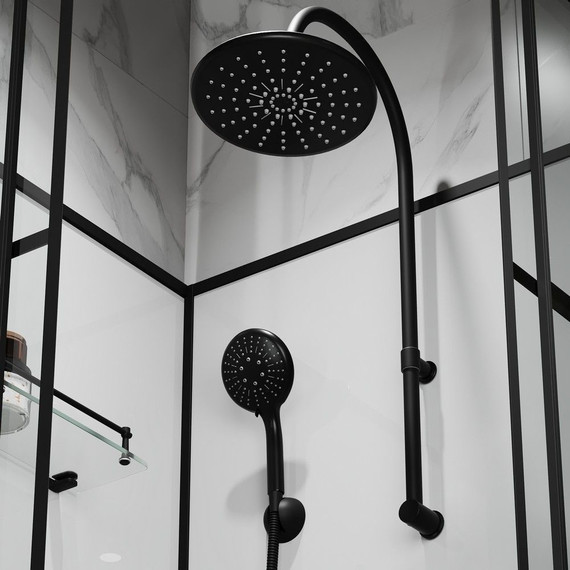 Душевая кабина Niagara Standart 100x100 см R ST100/15QR/KL/BKT, чёрный/прозрачное - фото 7