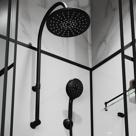 Душевая кабина Niagara Standart 100x100 см L ST100/15QL/KL/BKT, чёрный/прозрачное - фото 7