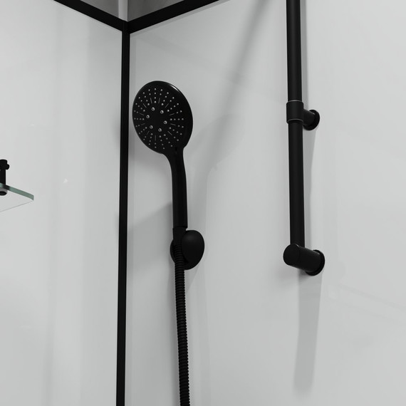 Душевая кабина Niagara Standart 120x80 см R ST120/80/15QR/KL/BKT, чёрный/прозрачное - фото 8